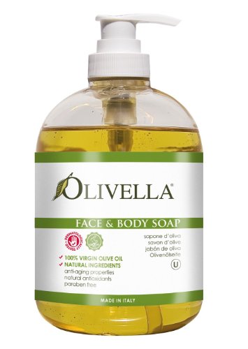 Olivella Face & Body Soap Bath Soaps 16.9 oz (Pack of 2)