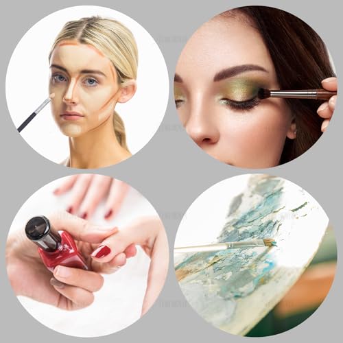 2 Pack Acrylic Makeup Mixing Palette with Stainless Steel Spatula