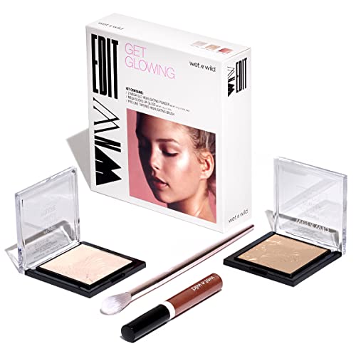 Wet n Wild Get Glowing Makeup Kit with Highlighter & Lip Gloss