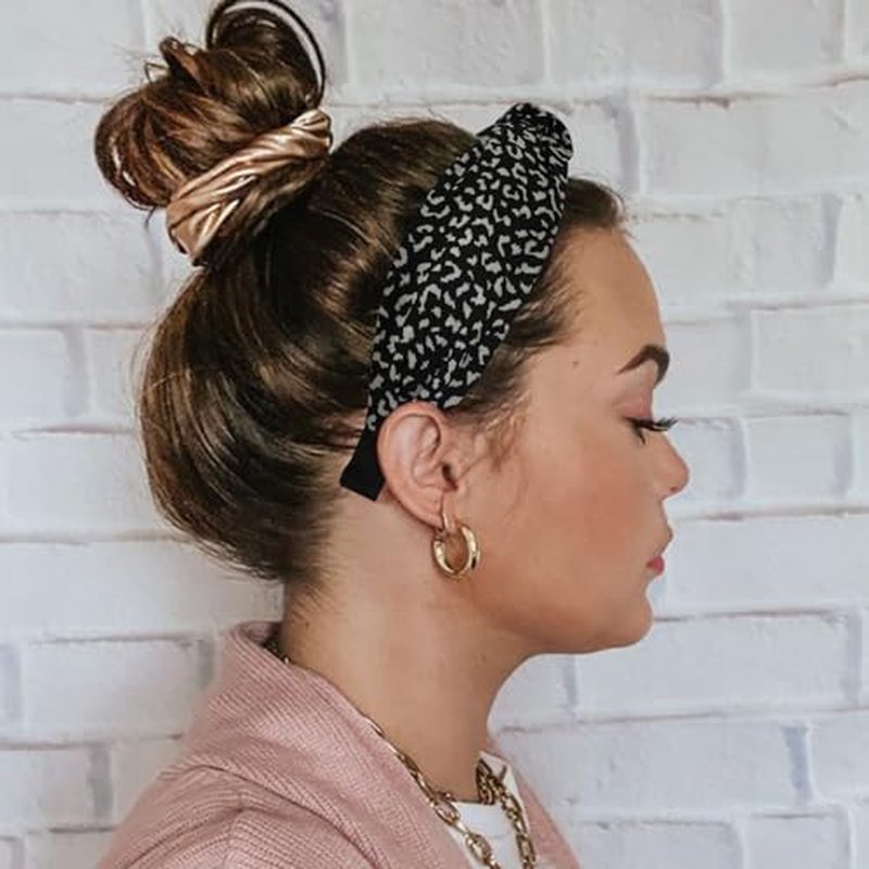 DRESHOW Floral Knotted Headbands for Women - 4 Pack Boho Hair Accessories