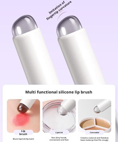 Silicone Lip Brush - Round Head Makeup Applicator Tool