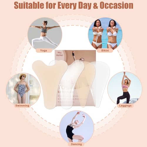 Seamless Camel Toe Concealer, Reusable Silicone in Skin Tone & Transparent