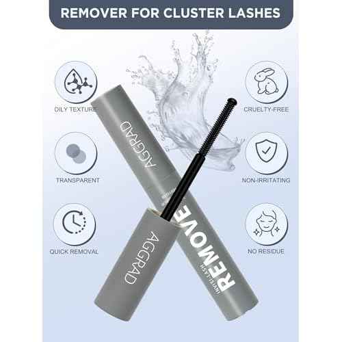Lash Glue Remover for Lash Extensions Clusters Eyelash Adhesive Remover Gel Bond Remover for Lash Clusters - 5ML Effectively Low Irritation Gentle Formula Eyelash Glue Remover for Sensitive Eyes