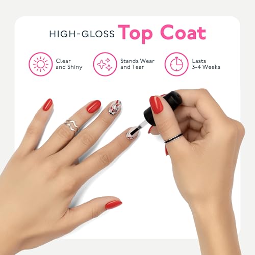 SUNUV Gel Nail Polish Kit with UV Light - 23 Pcs DIY Manicure Set