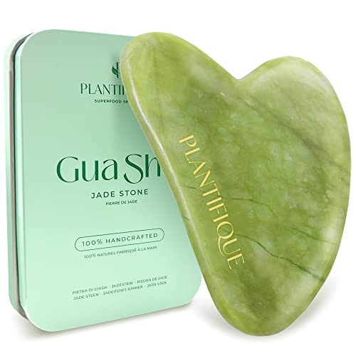 PLANTIFIQUE Gua Sha Facial Tools and Korean Skincare Clay Mask ? Hydrating Mud Mask with Avocado & Superfoods