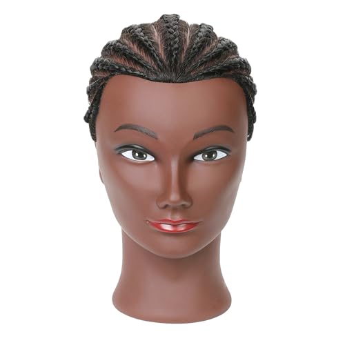 FUTAI 100% Human Hair Mannequin Head 22" with Stand