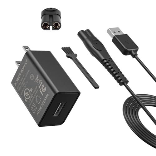 5V Charger Fit for Philips Norelco One Blade 360 QP2724 QP2834, MG5910 MG7910 MG9510 MG9525 QP4631 QP6542 QP6552 QP4530 QP1924 QP1324 MG5900 MG9520 for Phillips Electric Trimmer Charging Cord
