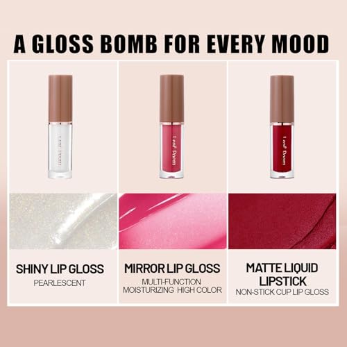12-Piece Liquid Lipstick Set - Matte, Glossy & Glitter