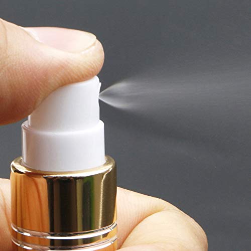 10Pcs Glass Spray Bottles, 10ml (1/3oz) Matte Pink Sprayer Bottle with Funnels Droppers, Fine Mist Sprayer Atomizer Vials for Essential Oils Perfume Cosmetic Liquid