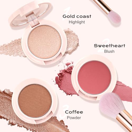Color Nymph 3-in-1 Contour Palette with Brush & Mirror
