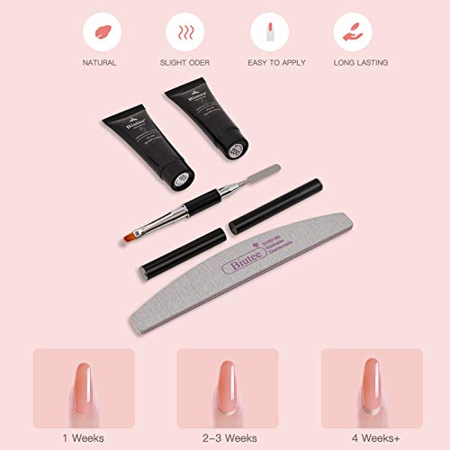 SEISSO Poly Nail Extension Gel Kit with Slip Solution & Nail Forms