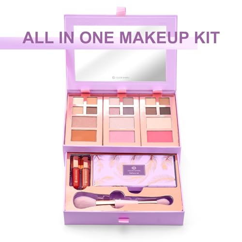 Color Nymph Makeup Palette Set - 12 Colors Eyeshadow, Blush, Highlighter