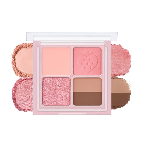 Peripera Ink Pocket Eyeshadow Palette - 4 Shades, Long-Lasting