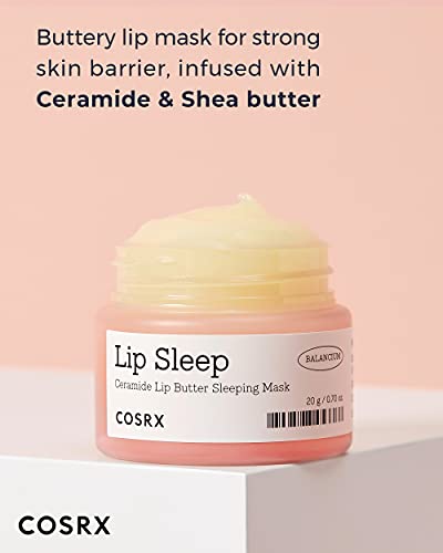 COSRX Lip Care Balm for Dry Chapped Lips, Enriched with Shea Butter, Sleeping Mask, Korean Skincare, Animal Testing-Free, Artificial Fragrance-Free, Parabens-Free (Lip Butter)