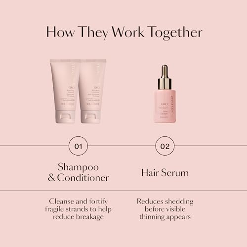 VEGAMOUR GRO Hair Serum Starter Kit | Full Size + Travel Shampoo