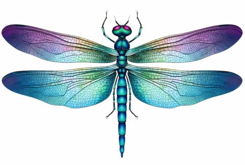 Dragonfly Temporary Tattoos - 6 Sheets Waterproof, 3-5 Day Wear