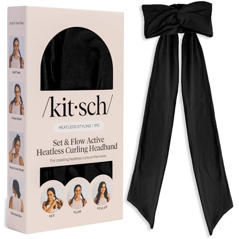 Heatless Curling Headband for Women - Effortless Waves & Flexible Fit