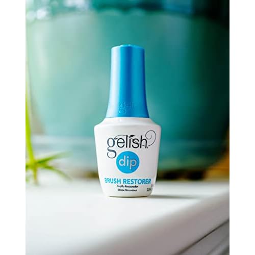 Gelish Dip Basix Kit ? Prep, Base Coat, Activator, Top Coat & Brush Restorer ? Easy, Odor-Free, No UV or LED Lamp Required for Long-Lasting, Salon-Quality Dip Powder Nails at Home.