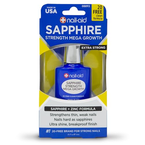 Nail-Aid Sapphire Strength Mega Growth Extra-Strength Nail Hardener Treatment