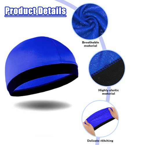 Tyqour 4pc Silky Wave Cap for Men – Satin Durag Sleep Cap
