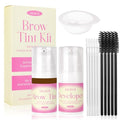 Eyebrow Tint Kit - Natural Brown Color, 6+ Weeks Long Lasting