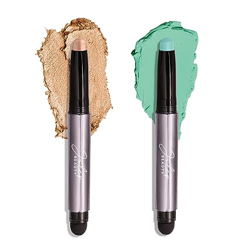Julep Crème-to-Powder Eyeshadow Duo Champagne & Mint Waterproof Stick