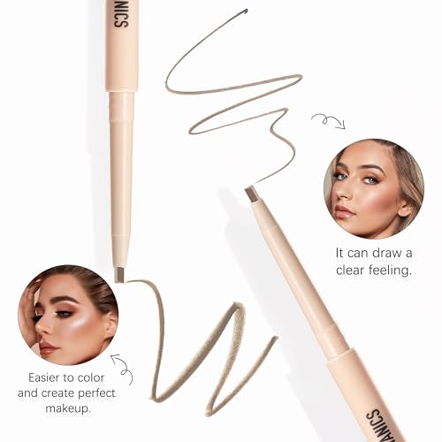 Waterproof Eyebrow Pencil with Dual Brush - Medium Brown