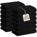 Black Bleach Proof Towels 16x25 100% Cotton 12 Pack