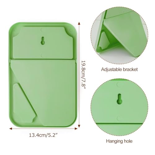 8-Inch Vanity Makeup Mirror with Stand, Wall Hanging Dual-Use