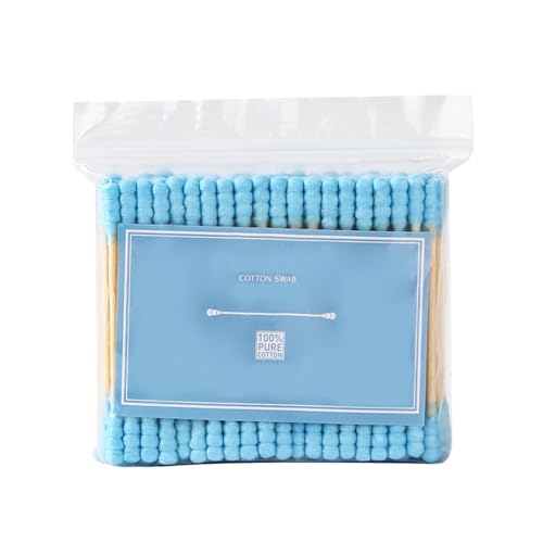 Colorful Double-Head Cotton Swabs, 100 Pack - Makeup & Cleaning