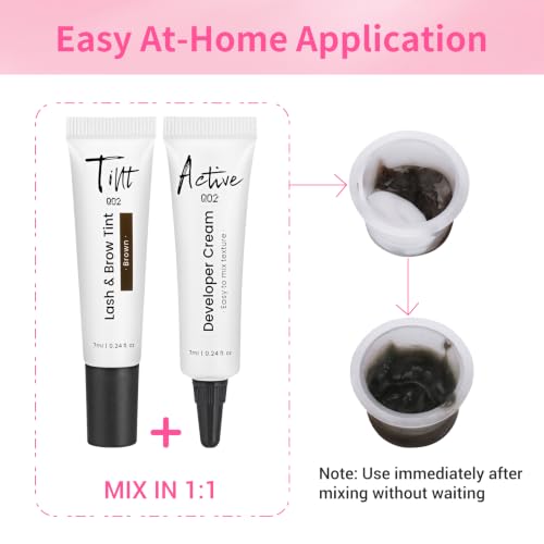 Meiliduo Eyelash & Eyebrow Color Kit - Natural Brown Shade