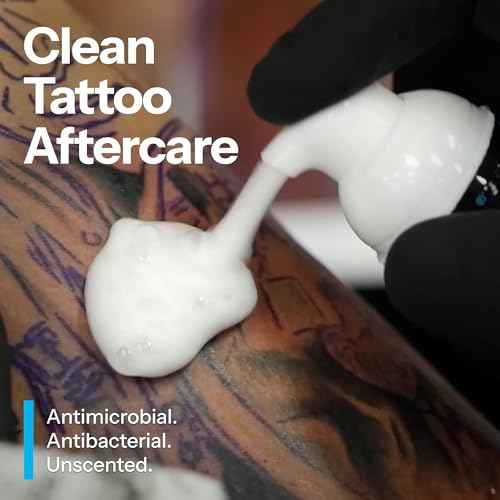 H2Ocean Blue Green Foam Soap - Tattoo Foam Soap for Tattoo Aftercare - Tattoo Care with Aloe Vera - Tattoo Moisturizer Soap - 7 oz