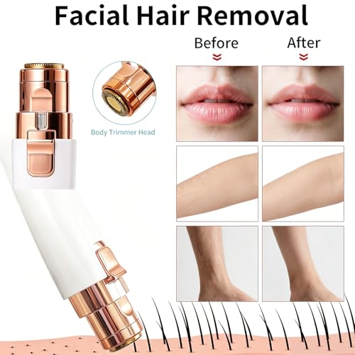 2-in-1 Electric Facial Hair Remover & Eyebrow Trimmer for Women