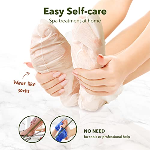 Purederm Exfoliating Foot Peeling Mask for Dry Cracked Feet - 3 Pairs