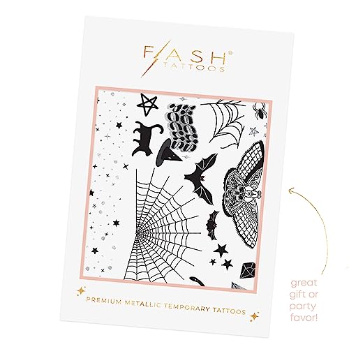 Flash Tattoos Witch Please - 44 Halloween Temporary Tattoos