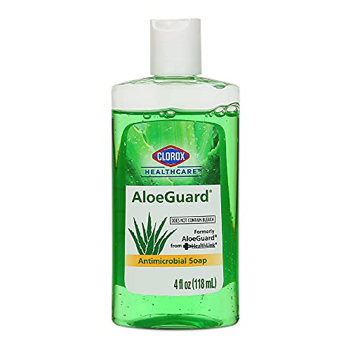 Clorox Healthcare AloeGuard Soap 4 Ounces Mini Hand Soap for Clean Hands on the Go, Aloe Vera Infused Hand Soap for Everyday Use to Keep Hands Clean, 4 oz Handsoap