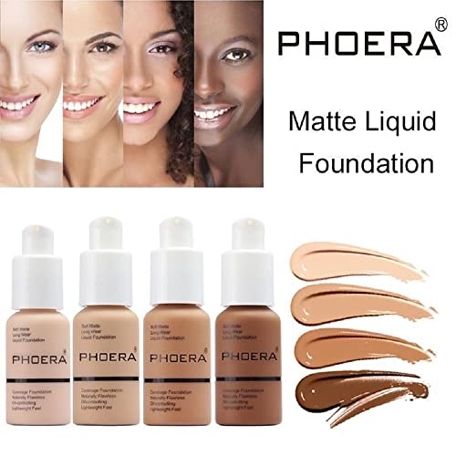 PHOERA Flawless Liquid Foundation, Soft Matte 24hr Wear