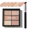 6-Color Correcting Concealer Palette with Brush