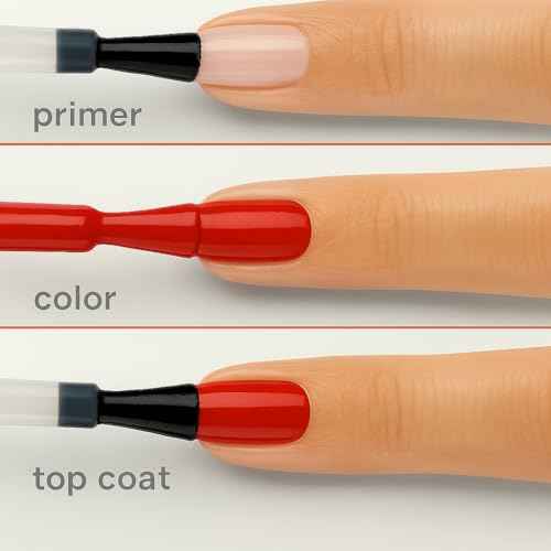 Sally Hansen Miracle Gel Pearls Salon Quality Nail Polish | Gel-Like Formula, Two-Step System, No UV Light Needed, Long Lasting | Sheer, Shimmer | 907 Rare Red Pearl | Ruby Red Nail Color