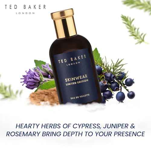 Ted Baker Skinwear Limited Edition EDT, Unique and Masculine Fragrance, Notes of Fresh Bergamont, Spicy Pepper and Warm Pepper, 3.38 fl oz
