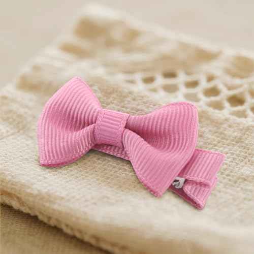 Toddler Hair Bows for Girls: 4.5cm Grosgrain Ribbon Lined Clips 60Pcs (30 pairs)