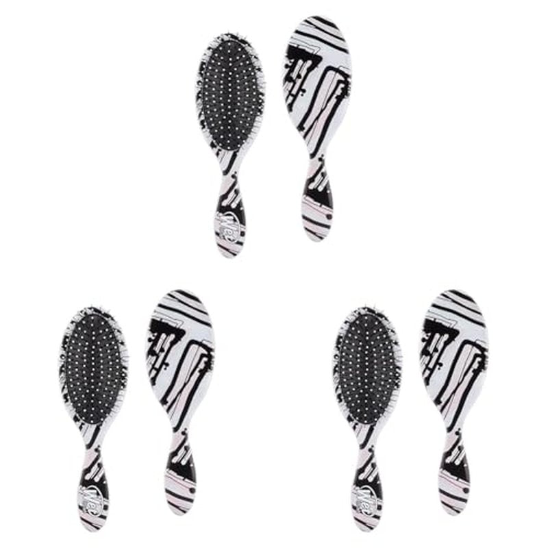 Wet Brush Original Detangler Hair Brush, Pink Lines (Watercolor Motif) - Ultra-Soft IntelliFlex Bristles - Detangling Brush Glide Through Tangles With Ease For All Hair Types - Wet & Dry Hair