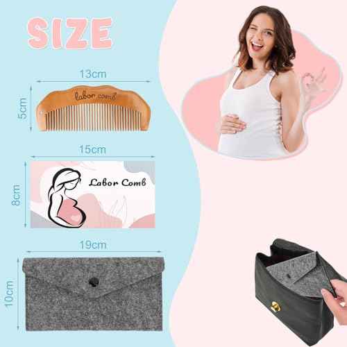 Birthing/Birth Comb for Labor Pain, Post Partum and Home Delivery Essentials, Pregnancy and Hospital Bag Must Haves, Gifts for Expecting Mom Women, Acupressure Tool for Anxiety/Natural Pain Relief