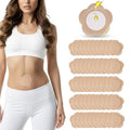 Castor Oil Patches for Belly Button ? 50PCS Disposable Castor Oil Pack Wraps with Organic Cotton Pad, Leak-Proof Belly Button Patch Cover, Breathable & Skin-Friendly