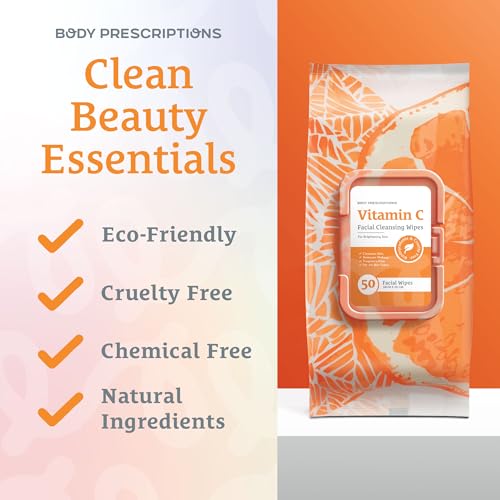 Body Prescriptions Vitamin C Makeup Cleansing Wipes, 100ct