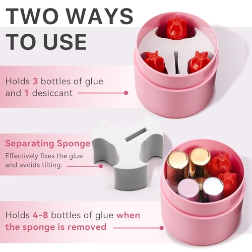 Eyelash Glue Storage Container with Thermometer | Lash Extensions