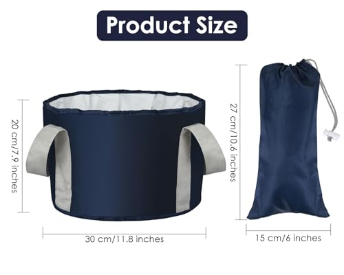 Collapsible Foot Soaking Tub - 4.7 Gallon Portable Wash Basin