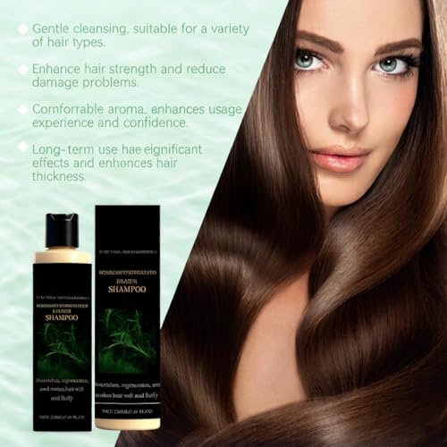 Organic Rosemary Hair Growth Shampoo with Keratin for Thinning Hair