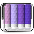 Silevoler TSA Approved Travel Bottles Set - 4 Pack, 3oz Silicone Toiletry Containers with Leak-Proof Design