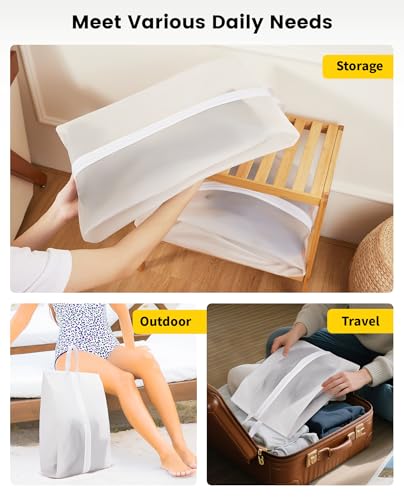 Vorspack Shoe Bags for Travel - 2 Pack Extra Large Transparent